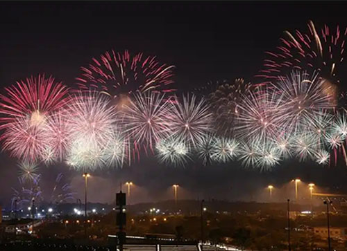 临朐县焰火晚会